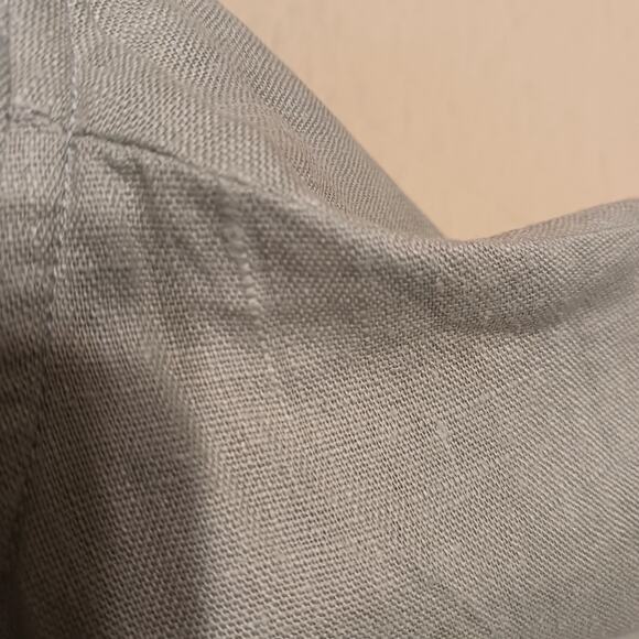 Aly Wear linen shirt sz L sage green button front lagenlook layering breathable - Picture 5 of 10